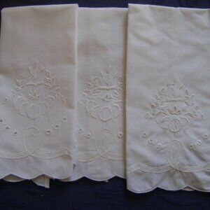 Set of 6 Guest Towels, All cotton with Special Detail